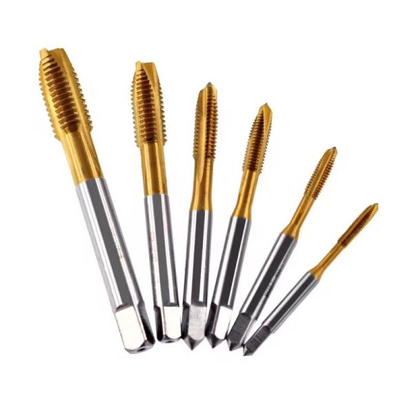 Quality M14-M24 HSS-E Tin-Coated Spiral Fluted Tap with British Standard ISO Standard wholesale