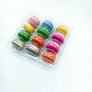 12 pack Clear PVC/PET blister macaron package cake/cookie/canday packaging