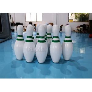 CE PVC Tarpaulins Inflatable Bowling Pins Set Game With Zorb Ball