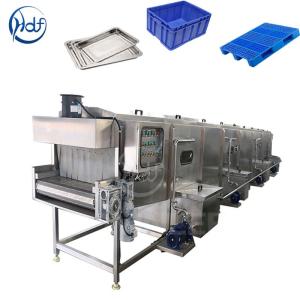 Cheap Pallet Cleaning Machine Vegetable Crate Washing Machine Turnover Baskets Automatic Plastic Food &amp; Beverage Factory WASHER 2 Year for sale