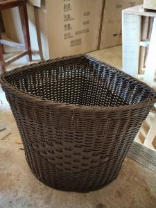 PP Plastic Laundry Basket Dirty Clothes Basket Portable Toys Debris Snack Storage rolling woven grey wicker laundry