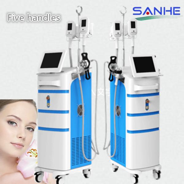 Quality Cryolipolysis Slimming Machine ,5 Handles Cryolipolysis Fat Freezing Machine / Cryolipolys wholesale