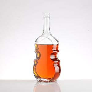 Hot Stamping Glass Bottle for Vodka Whisky Liquor Customize Cap and Surface