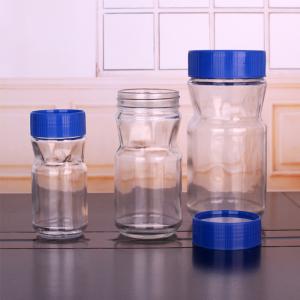 Clear 200ml 780ml Empty Glass Coffee Jars With Plastic Lid