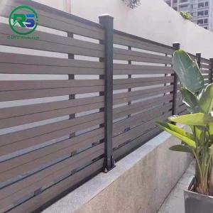Aspen Slatted Premium Composite Aluminum Fence Panels Horizontal Slats Durable