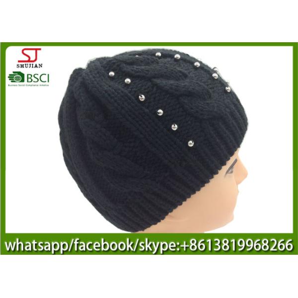 Chinese manufactuer beanie patch knitting hat cap patterns 69g 20*20cm 100
