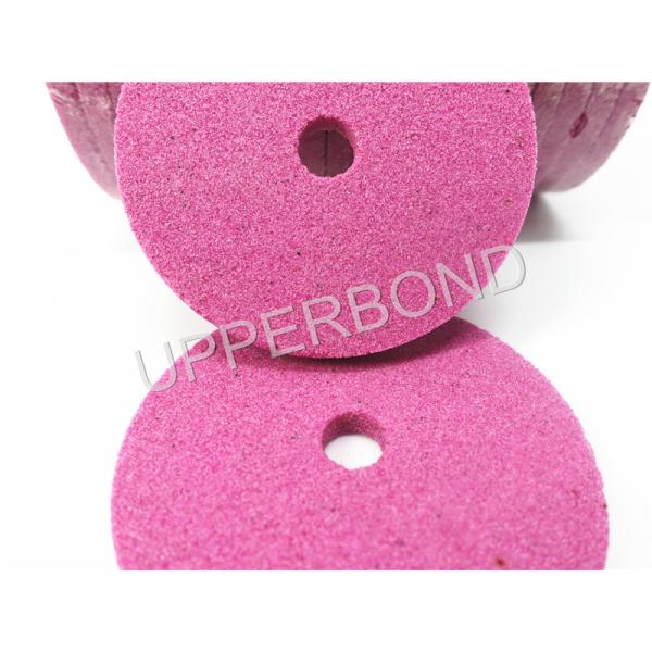 Circular Pink Color Stone Grinding Wheel For Tobacco Maker