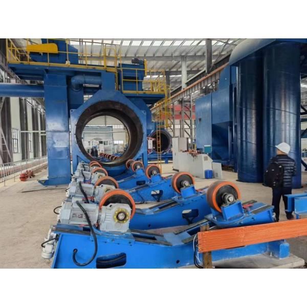 3LPE Coated Pipe Line Steel Pipe Out Wall Shot Blasting Machine Heat And Cold