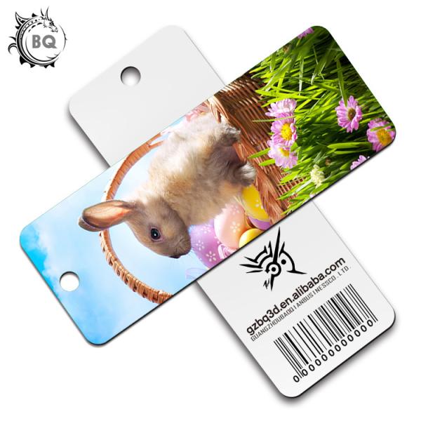 Quality Cartoon 3D Lenticular Bookmark , Custom Bookmark With Tassel Animal Style wholesale