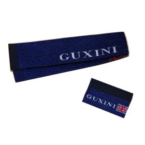 High Definition Clothing Woven Labels center fold side label custom color For