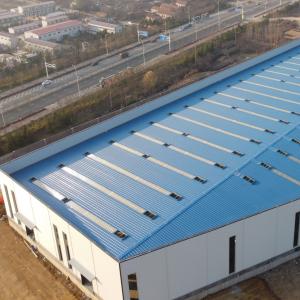 Cheap 11m Pre Engineered Steel Structure Warehouse with H-Section Beams for sale