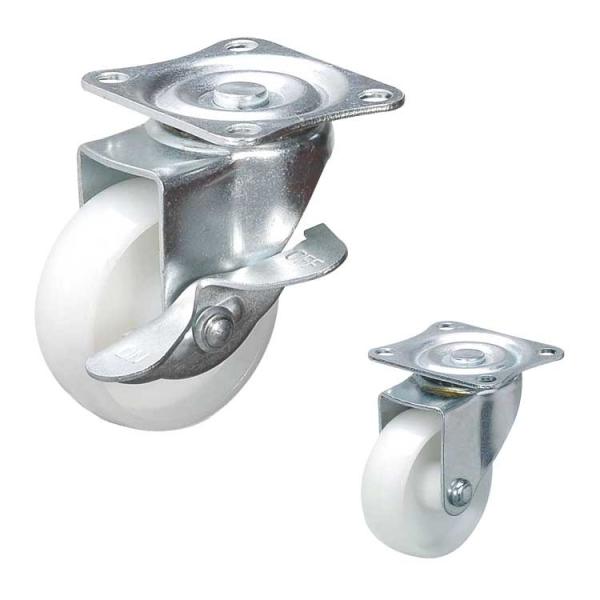 Quality 2" White Color 132LBS Capacity Swivel Lock Nylon Casters wholesale