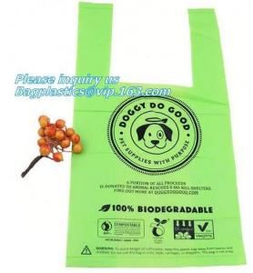 Cheap Cornstarch 100% Compostable Biodegradable Dog Poop Bags, Compostable Pet Poop Dog Print Bags, Pick Up Waste Pet Dog Poop for sale
