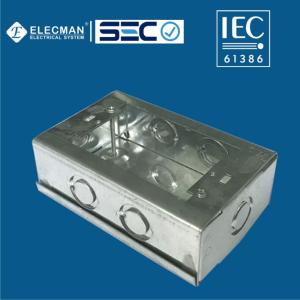 Galvanized Steel Junction Welded IEC 61386 Electrical Boxes For Chile