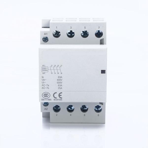 Quality Din Rail Household AC Modular Contactor Automatical Operation 4P 63A 4NO 220V / 230V wholesale