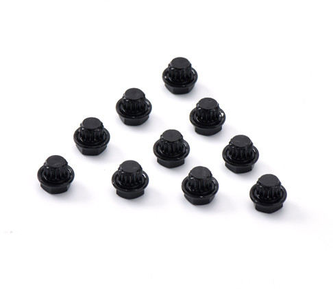 Anodized CD Pattern Decorative Studs Aluminum Rivets Decorative Nails Electrophoretic Black