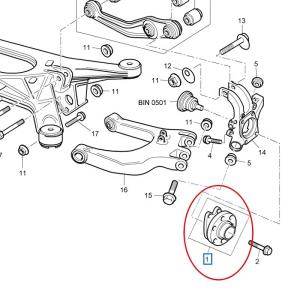 3W0 407 613 Suitable for Bentley front hub/bearing assembly