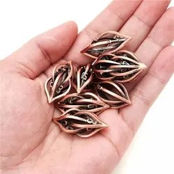 3D Printing Cthulhu Hollow Metal Dice 7Piece Set Dragon And Dungeon DND RPG