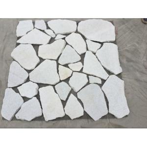 Snow White Quartzite Random Flagstone,Irregular Flagstone,Flagstone Wall