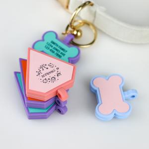 PAISEN Personalized Custom Dog Tags Engraved 3D QR Code Dogs Cat Collar Silicone