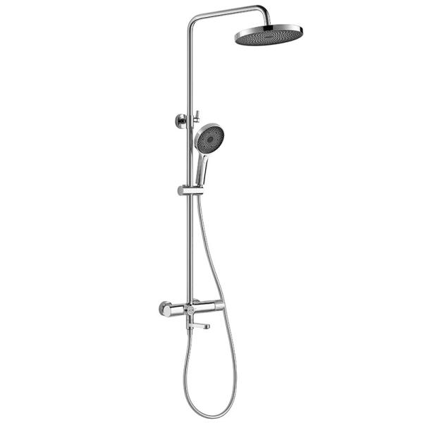 Quality 3 Function Hand Shower Mixer Set H 822-1212mm Handheld Chrome Brass wholesale