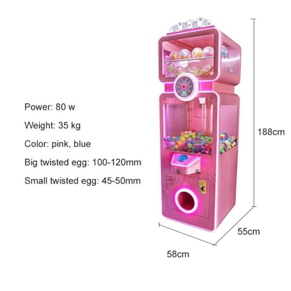 High Quality Twisted Egg Baby Gashapon Gift Prize Electronic Gift Game Machine