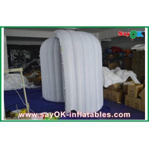 Advertising Booth Displays Black Inside White Inflatable Photo Booth Oxford