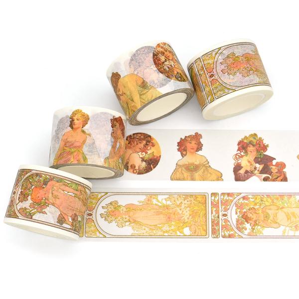 Quality Tearable Printed 42g 65g Washi Paper Masking Tape wholesale