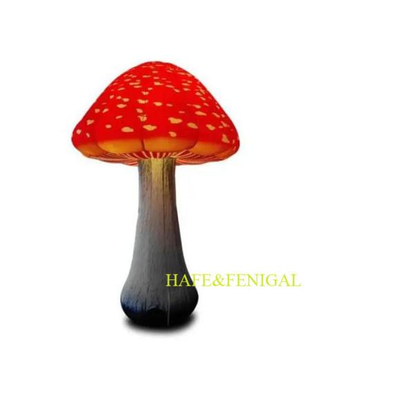 Customized Giant 2m Height Inflatable Lighting LED Lucky Shroom Decoration