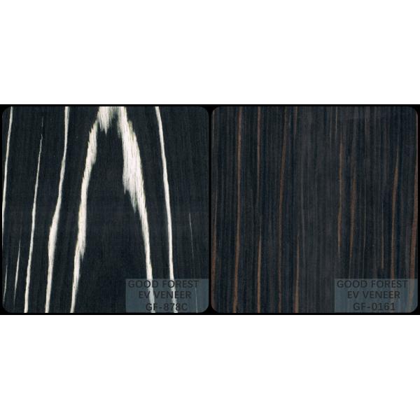 Engineered Wood Veneer Ebony Wood Veneer 0.15-0.55 mm Thickness