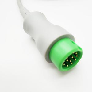 TPU 12 Pin ECG Cables And Leadwires Stable Compatible Mindray To Siemens