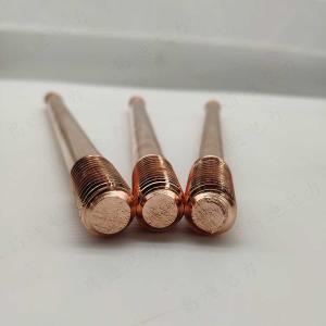 16mm 5 8 Earth Rod Copper Continuous Plating For Electrical Grounding