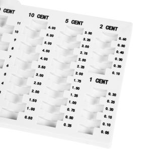 Euro Coin Tray Coin tray organizer for Euro With Logo Tilted to customer