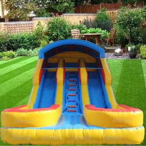 Outdoor Custom Logo Printed Inflatable Sea Slides with Climbing Wall