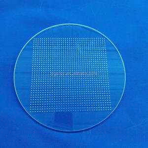 China Factory Custom Ultra Violet High Purity Laser Perforated Quartz Glass Sheet on sale