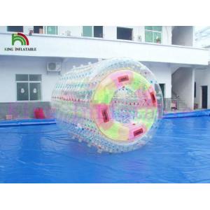 Custom 1.0mm PVC / TPU Inflatable Water Toy , Inflatable Water Walking Rolling