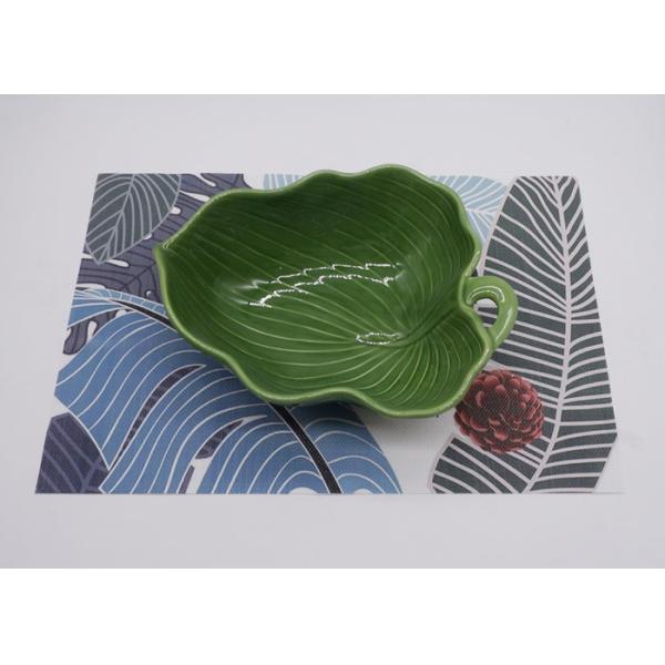 Ceramic Green Cabbage Vegetable Shape Platter Earthenware Material Dinner Tableware Plates