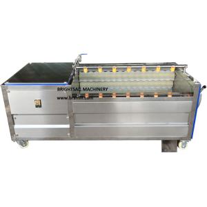 3-4kw 237r/Min Potato Washing And Peeling Machine