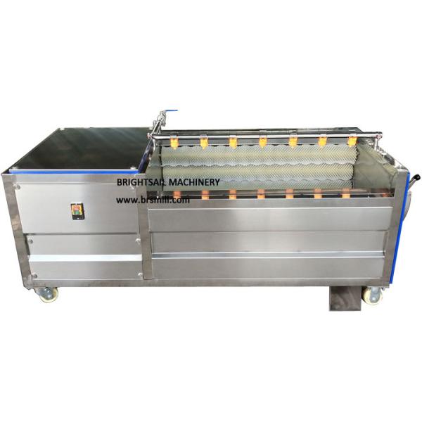 Quality 3-4kw 237r/Min Potato Washing And Peeling Machine wholesale