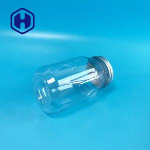 560ml Snacks Mason Plastic Bottle Jar With Aluminum Top 136mm Height