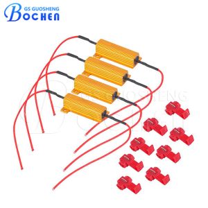 RX24 Gold Aluminum Housing Wirewound 50W 6R 50W 6Ohm 6R Car 50W6rj Led Load LED