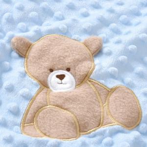 Blue Winter Warm Stroller Bag Cosy Knit 100 Polyester Fleece Blanket