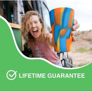 Food Grade Silicone Cup with Handle for Travel Camp Custom Logo BPA Free