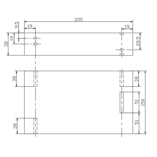 ASME 38mm Basic Ndt Ultrasonic Calibration test Block