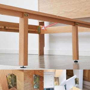 Bed Hinges Bed Rail Brackets 3.1" Double Hooks Heavy Duty Iron Replacement Part