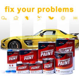 Red 2K Solid Paint With 1L 4L 20L Sizes And 2 Years Shelf Life For Automotive