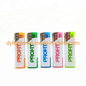 Refillable Advertising Dongyi LED Lighter F002 Windproof Lighter with Customized
