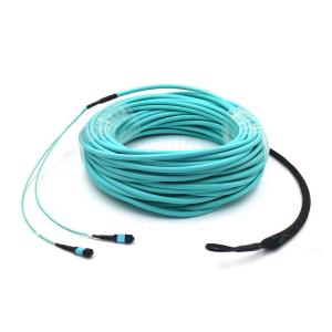 12 Cores 24 Cores Blue OM3 Fiber Cable With PVC LSZH Outer Sheath