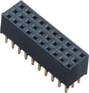 Cheap 2 spacing three row inline female Header connector customization board to wire connection for sale