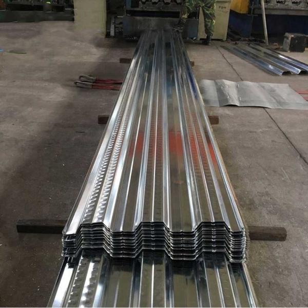 angled shaped corrugated plates for floor deck DX52D+Z Galvanized Steel Roofing Sheets